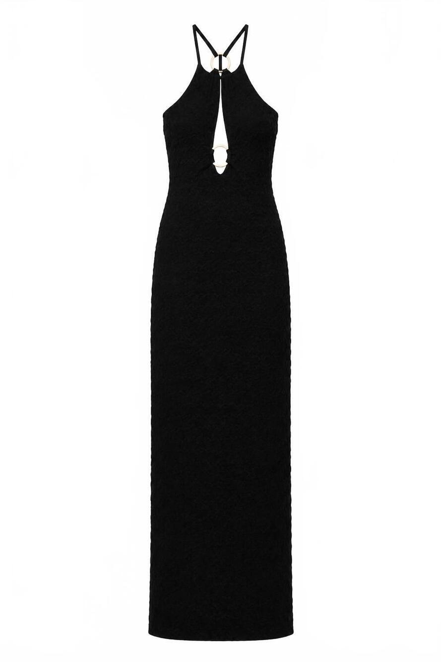 NEW RUMER women's samara maxi dress in black